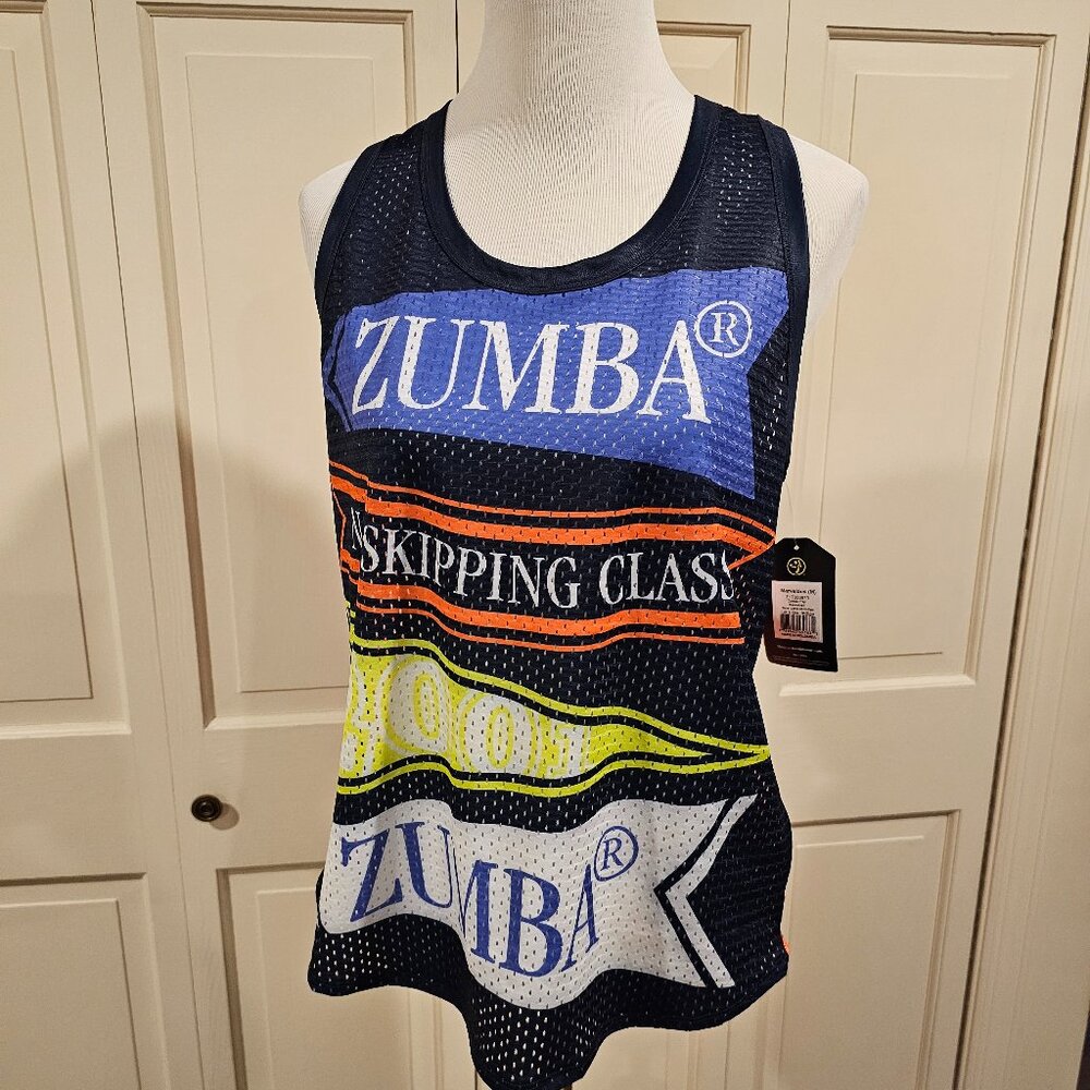 Zumba No Skipping Class Tank Top Size M NWT